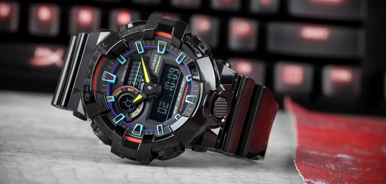 ساعت مچی کاسیو جی شاک مدل GA-100RGB-1A